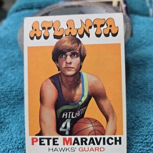 Topps Trading Card - Bold Orange and Blue Design